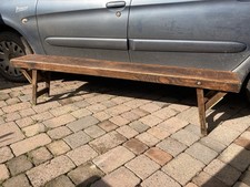 VINTAGE OAK SCHOOL BENCH