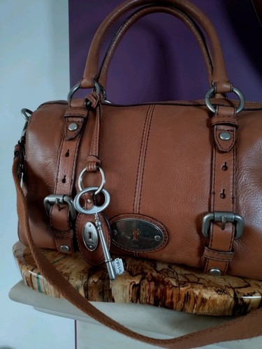 Fossil large brown - large, leather