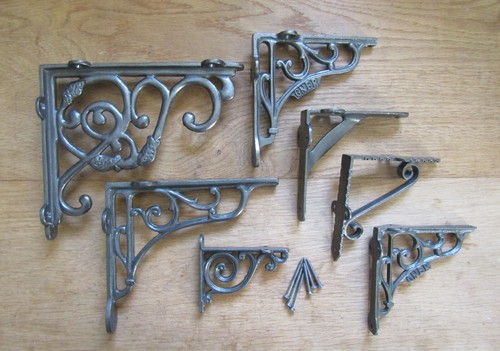 Cast iron shelf brackets