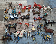 Papo Schleich ELC Medieval Knights And Horses Figure Bundle