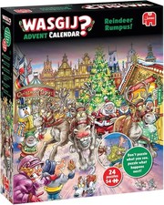 Wasgij Christmas Puzzle Advent Calendar 2025, Reindeer Rumpus! - Daily Puzzle Se