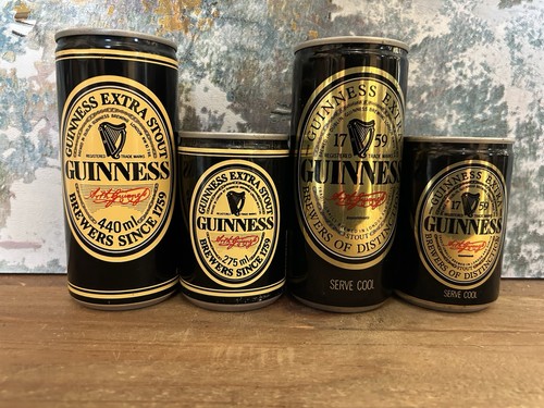 Vintage guinness drinks cans - vintage,