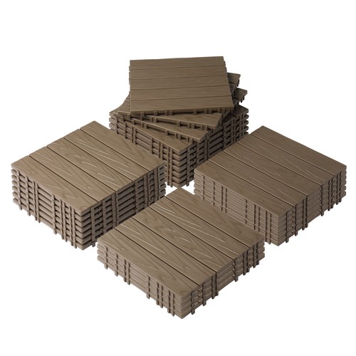 27pcs plastic patio deck - plastic, tiles