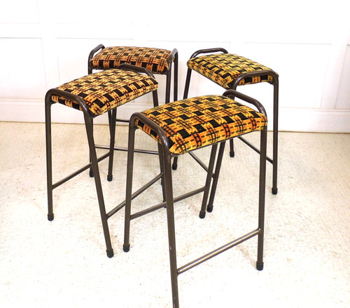 Vintage bus seat stacking - bus,