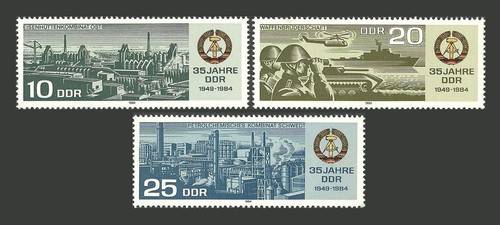 East germany ddr stamps - germany, 1984
