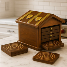 Set of 6 PCS square Wooden