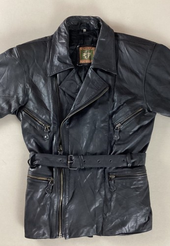 Vintage leather biker jacket - vintage,