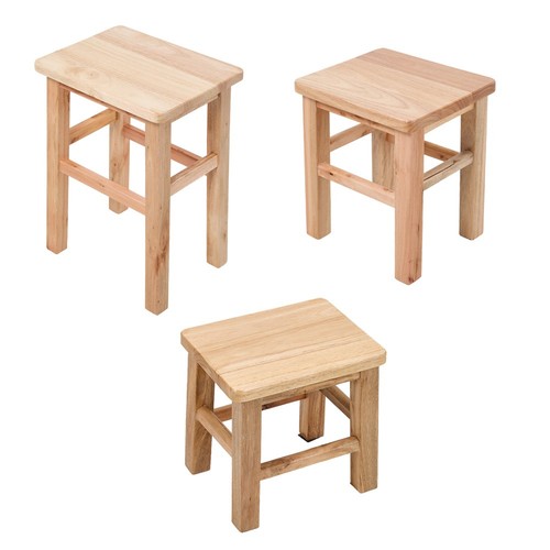 Wooden step stool low - wooden,