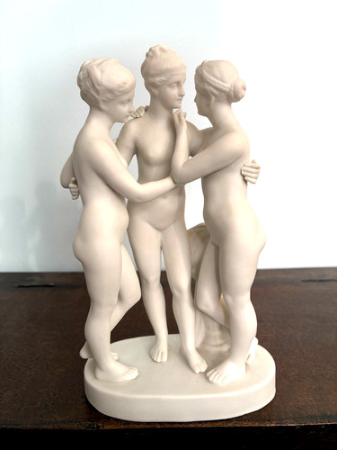 Antique parian ware - figure, of