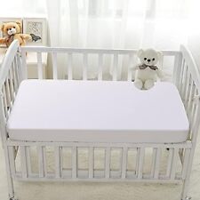 Cot Bed Mattress Protector Waterproof Soft Fitted Sheet Toddler Child Kids