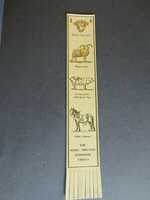 Leather BOOKMARK RARE BREEDS