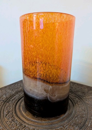 Hand blown glass hurricane - blown,