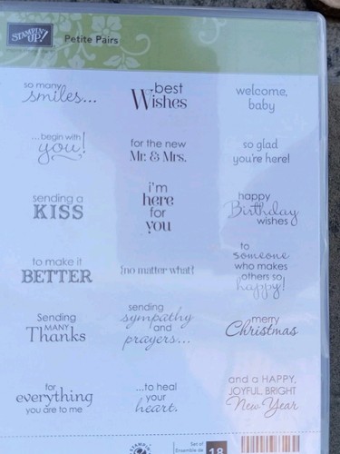 Stampin petit paris rubber - up,