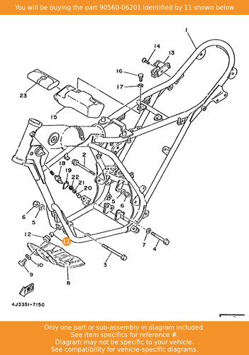 Yamaha spacer 90560 06201 - yamaha, 90560-06201