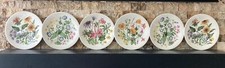 (6) Wild Flowers Of The United States Enoch Wedgwood Tunstall Avon 8 7/8” Plates