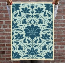 Shepard Fairey Obey Giant FLORAL PATTERN Signed Numbered Screen Print xx/275