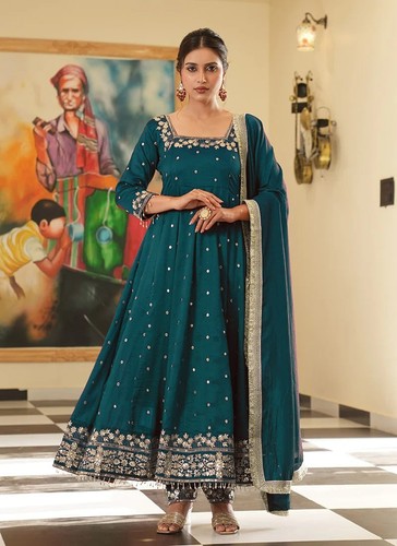 Anarkali gown salwar kameez - gown,