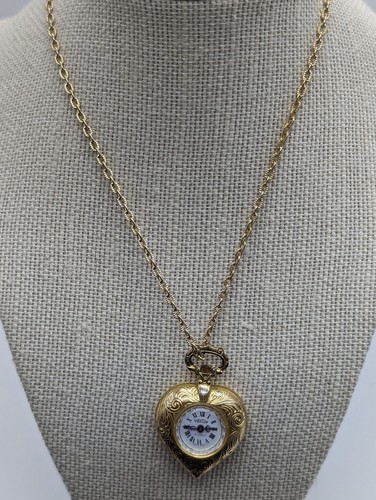 Vtg mentor heart pendant - pendant, watch