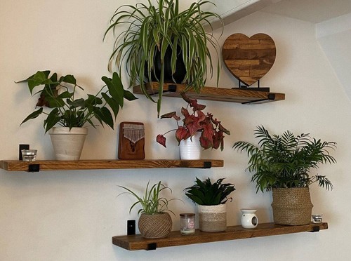 Wooden wall shelf urban - wooden,