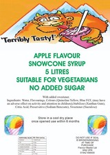Snow Cone Syrup concentrate 5
