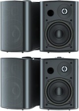 5.25" Outdoor Bluetooth Speakers Total 600W Waterproof Wall Mount (4 Speakers)