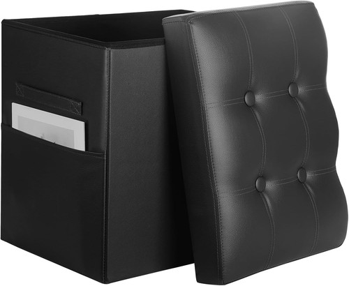Storage ottoman foot rest - storage,