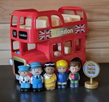 ELC Happyland Limited Edition Red And Gold London Bus With Figures 