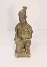 Vintage Chinese Terracotta Warrior Figurine, Replica ~ 12.5 cm Tall