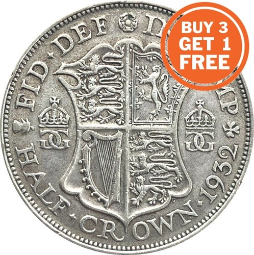 Silver halfcrown george - halfcrown,