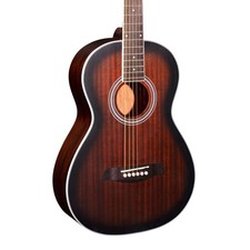 Brunswick BP200 Parlour Acoustic Guitar, Tobacco Burst Satin (NEW)