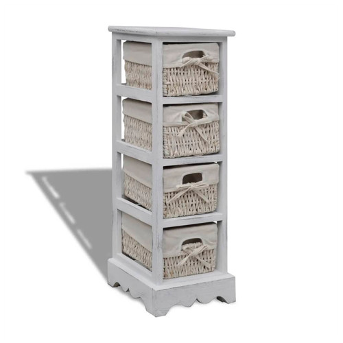 Wooden storage cabinet weave - wooden,