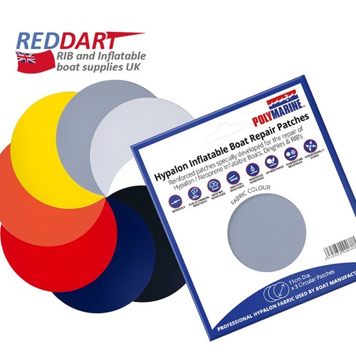 Round hypalon fabric - round, patch