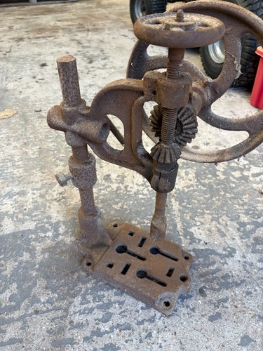 Antique pillar hand - pillar, drill