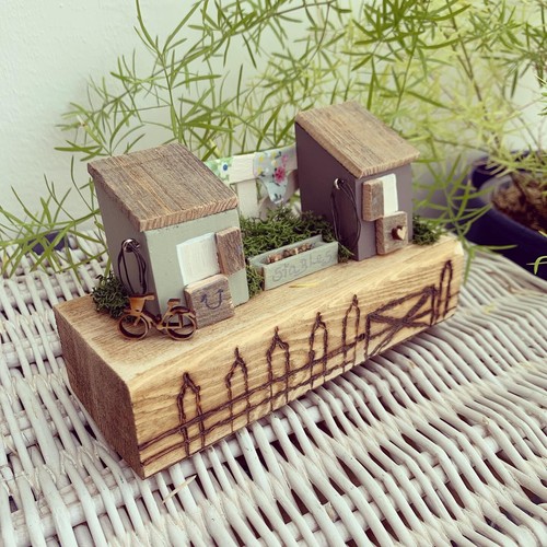 Handmade driftwood stables - driftwood,