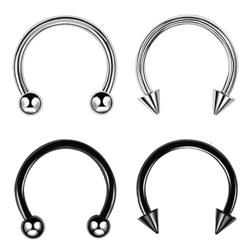 Horseshoe piercing barbell - horseshoe,