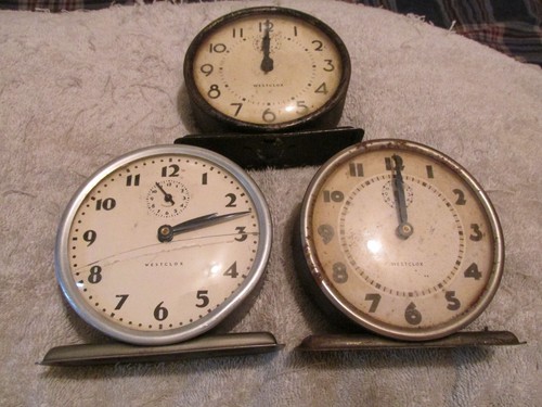 Lot vintage westclox big - of,