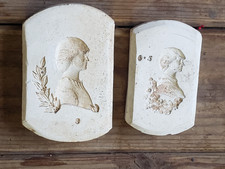  2 ceramic wedgwood moulds