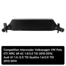 Intercooler For Audi A1 Volkswagen Polo 6R 6C 1.4 1.6 2.0 TSI Skoda Fabia Black