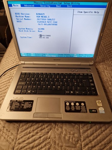 Sony vaio vgn - vaio, vgn-nr38e