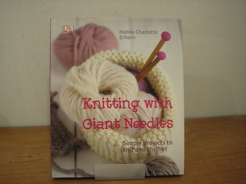 Knitting with giant needles - with,