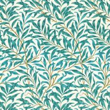 William Morris Design Willow Boughs Teal Wallpaper Paste The Wall Non-woven