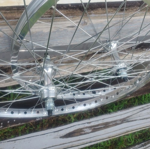 Polished chrome spokes - 24”, w