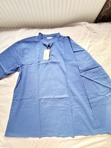 Mens light blue kurta - light,