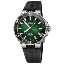 Oris 01 733 7766 4157-07 4 22 64FC Men's Aquis Date Green Dial Automatic