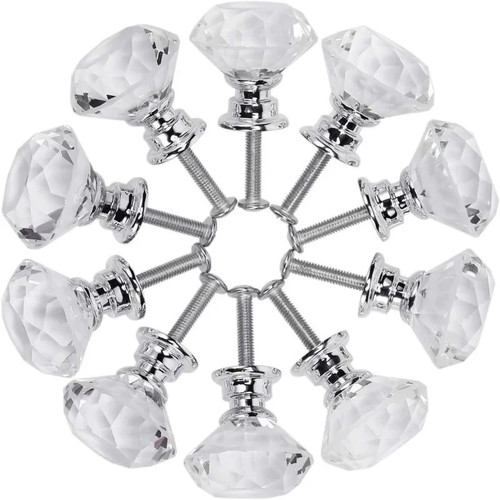 10pcs crystal diamond glass - 10pcs,