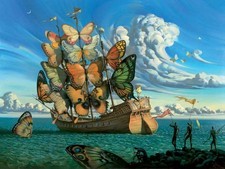 Salvador Dali Butterfly Ship
