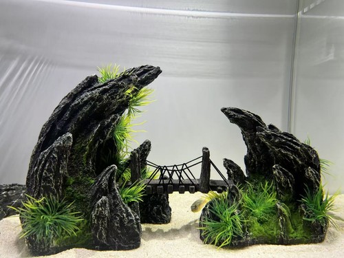 Large rock mountain aquarium - rock,