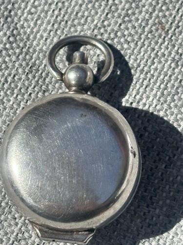 Silver sovereign coin case - silver,