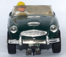 Scalextric C.74 Austin Healey 3000  vintage  slot car ,   C74 ,  Green , no. 7