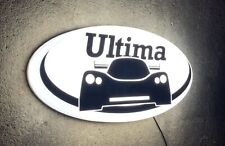ULTIMA SUPERCAR LED WALL LIGHT UP GARAGE SIGN PETROL GASOLINE CAR LOGO GTR SPORT